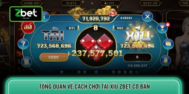 Cách Chơi Tài Xỉu - Luật Cơ Bản, 3 Bí Kíp Thắng Lớn Nên Nắm 2 Tổng quan về cách chơi tài xỉu ZBET cơ bản